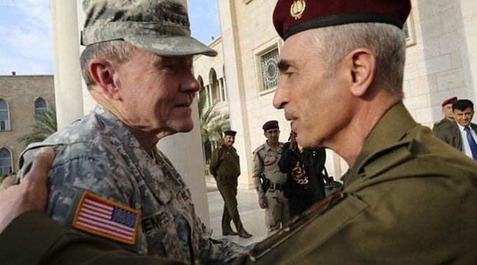 Gen Martin Dempsey said US forces had helped pull Iraq back from the precipice. Photo: BBC