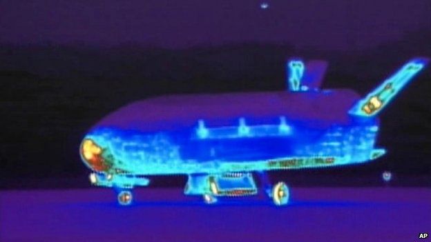 An infrared view of the spaceplane was released in 2012. Photo taken from BBC
