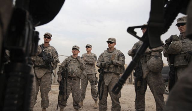 AP file photo shows US soldiers in Iraq