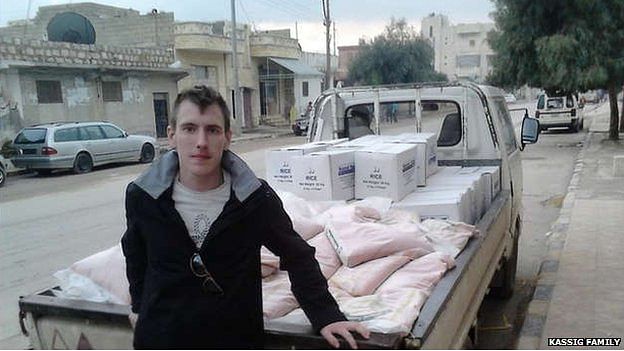 Abdul-Rahman Kassig is an American aid worker who was captured in Syria last year. Photo: BBC  