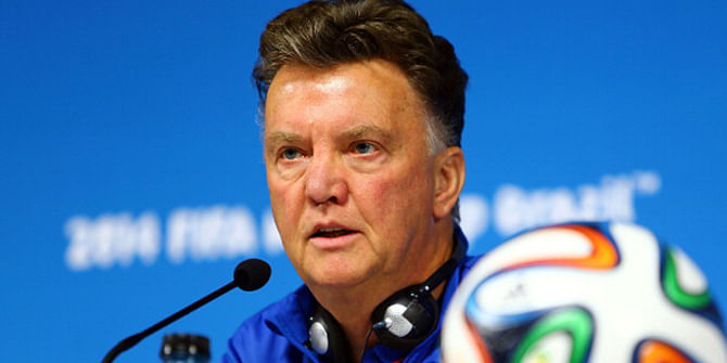 Coach Louis van Gaal of Holland during a press conference of The Netherlands on July 8, 2014 at Arena de Sao Paulo in Sao Paulo, Brazil. Photo: Getty Images