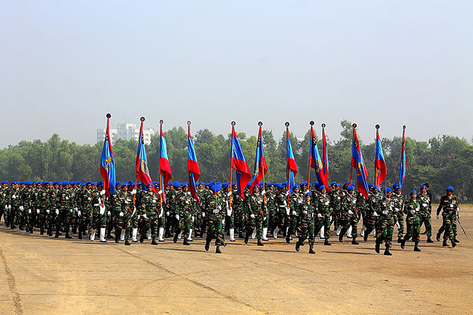 File photo of Bangladesh Army members. Photo courtesy: Bangladesh Armed Forces