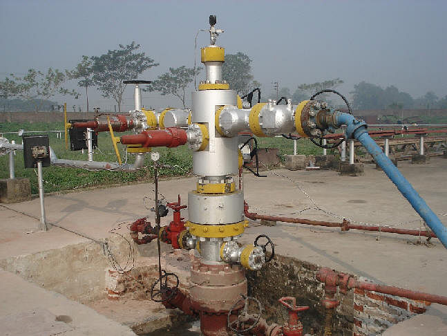 A well of Titas Gas Field. Photo taken from BGFCL website
