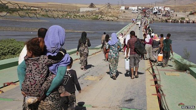 Many Yazidis fled from their homes around Sinjar in August; an unknown number were captured by IS